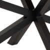 HEAVEN Oval Dining Table with Oak Top and Black Metal Legs - Image 7
