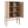 LINLEY Cabinet with 2 Doors and 4 Shelves in White Oak - Image 4