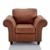 OAKLAND Nevada Fabric Armchair in Tan - Image 2