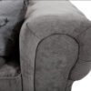 VENEZIA Fabric Corner Sofa with Scatter Back Cushions in Grey - Image 7