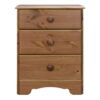 NORDIC Bedside Table with 3 Drawers in Cherry - Image 2
