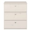 MEMPHIS Chest of 3 Drawers in Whitewash - Image 3