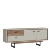 RIVERO 2 Doors 2 Drawers TV Unit in Grey & Oak