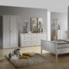 PARIS Package inc. Bedside 2 Drawers, Chest of 4 Drawers & Wardrobe 2 Doors in White - Image 12