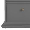 PARIS Chest of 5 Drawers in Matt Grey - Image 10