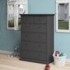PARIS Chest of 5 Drawers in Matt Grey - Image 4