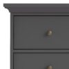 PARIS Chest of 5 Drawers in Matt Grey - Image 9