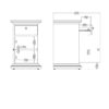 PARIS Nightstand with 1 Door & 1 Drawer in White - Image 9