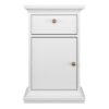 PARIS Nightstand with 1 Door & 1 Drawer in White - Image 2