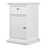 PARIS Nightstand with 1 Door & 1 Drawer in White - Image 3