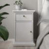 PARIS Nightstand with 1 Door & 1 Drawer in White - Image 5