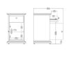 PARIS Nightstand with 1 Door & 1 Drawer in Matt Grey - Image 9