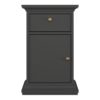 PARIS Nightstand with 1 Door & 1 Drawer in Matt Grey - Image 2