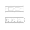 PARIS TV-Unit with 2 Frame Doors in White - Image 9