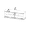 PARIS TV-Unit with 2 Frame Doors in White - Image 10
