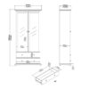 PARIS China Cabinet in White - Image 10