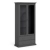 PARIS China Cabinet in Matt Grey