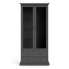 PARIS China Cabinet in Matt Grey - Image 2