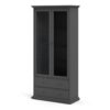 PARIS China Cabinet in Matt Grey - Image 3