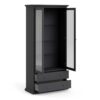 PARIS China Cabinet in Matt Grey - Image 4