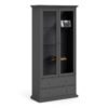 PARIS China Cabinet in Matt Grey - Image 5