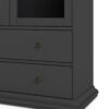 PARIS China Cabinet in Matt Grey - Image 8