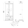 PARIS China Cabinet in Matt Grey - Image 9