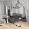 PARIS Package inc. Bedside 2 Drawers, Chest of 4 Drawers & Wardrobe 2 Doors in Matt Grey - Image 4