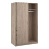 NAIA Wardrobe with 1 Dliding Door, 1 Door & 3 Drawers in Jackson Hickory Oak - Image 5