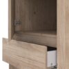 NAIA Wardrobe with 1 Dliding Door, 1 Door & 3 Drawers in Jackson Hickory Oak - Image 10