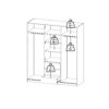 NAIA Wardrobe with 2 Sliding Doors, 1 Door & 3 Drawers in Jackson Hickory Oak - Image 12