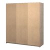 NAIA Wardrobe with 2 Sliding Doors, 1 Door & 3 Drawers in Jackson Hickory Oak - Image 4