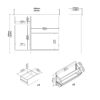 NAIA Shoe Cabinet with 2 Flip Down Doors 1 Door 1 Drawer in Concrete & White High Gloss - Image 9
