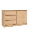 NAIA Storage Unit with 1 Sliding Door & 3 Drawers in Jackson Hickory Oak