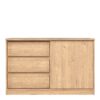 NAIA Storage Unit with 1 Sliding Door & 3 Drawers in Jackson Hickory Oak - Image 2