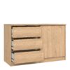 NAIA Storage Unit with 1 Sliding Door & 3 Drawers in Jackson Hickory Oak - Image 5