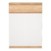 NAIA Shoe Cabinet with 2 Doors 1 Drawer in Jackson Hickory Oak & White - Image 3
