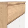 NAIA Shoe Cabinet with 2 Doors 1 Drawer in Jackson Hickory Oak & White - Image 8