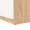 NAIA Shoe Cabinet with 2 Doors 1 Drawer in Jackson Hickory Oak & White - Image 9