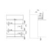 NAIA Shoe Cabinet with 2 Doors 1 Drawer in Jackson Hickory Oak & Black - Image 11
