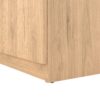 NAIA Shoe Cabinet with 2 Doors 1 Drawer in Jackson Hickory Oak & Black - Image 9