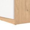 NAIA Shoe Cabinet with 4 Doors 1 Drawer in Jackson Hickory Oak & White - Image 9