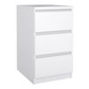 NAIA Package inc. Bedside 3 Drawers, Chest of 5 Drawers, Wardrobe 2 Doors 1 Drawer in White High Gloss - Image 10