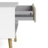 OSLO Set of 2 Bedside with 1 Drawer in White & Oak - Image 8
