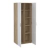 PEPE Package inc. Bedside 2 Drawers, Chest of 4 Drawers & Wardrobe 2 Doors in Oak & White High Gloss - Image 10