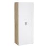 PEPE Package inc. Bedside 2 Drawers, Chest of 4 Drawers & Wardrobe 2 Doors in Oak & White High Gloss - Image 9