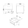 PEPE Package inc. Bedside 2 Drawers, Chest of 4 Drawers & Wardrobe 2 Doors in Black - Image 5