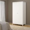 MADRID Package inc. Bedside Table with 2 Drawers, Chest 3+2 Drawers and Wardrobe with 2 Doors in White - Image 12