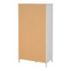MADRID Wardrobe with 1 Door 1 Mirror Door and 2 Drawers in White - Image 4