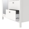 MADRID Wardrobe with 1 Door 1 Mirror Door and 2 Drawers in White - Image 9